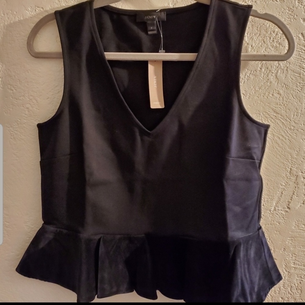 J.Crew sleeveless peplum top - Picture 7 of 8